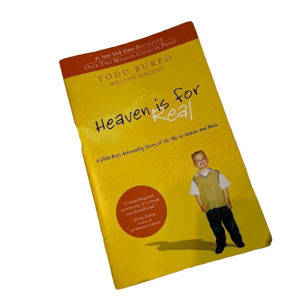HEAVEN‎ IS FOR REAL Todd Burpo Religious Christianity Book